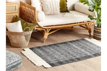 Atlanti Ullmatta 80x150 cm - Svart/Vit - Textil & mattor - Matta - Modern matta - Ullmatta