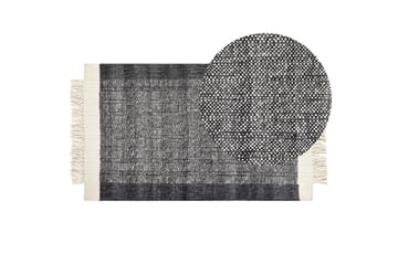 Atlanti Ullmatta 80x150 cm - Svart/Vit - Textil & mattor - Matta - Modern matta - Ullmatta