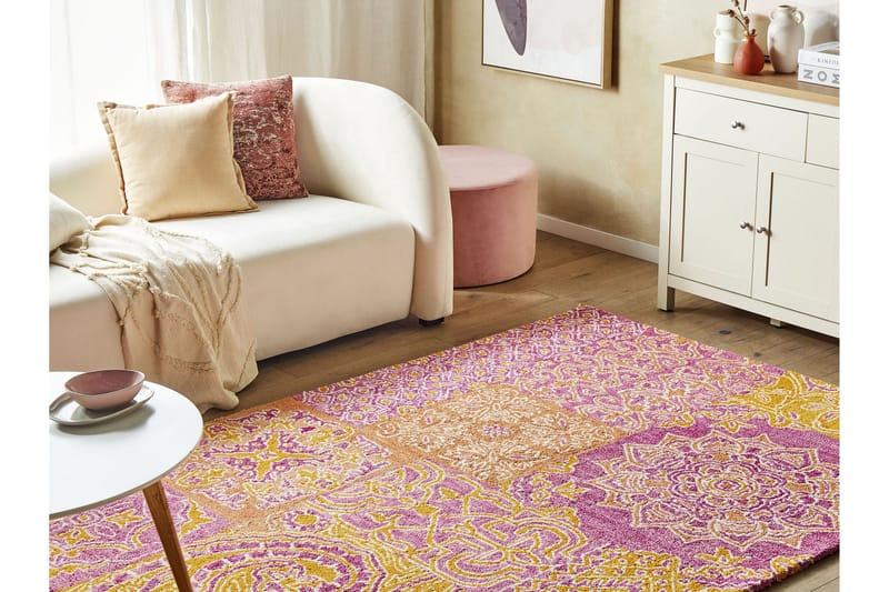 Avanos Ullmatta 200x200 cm - Rosa - Textil & mattor - Matta - Modern matta - Ullmatta