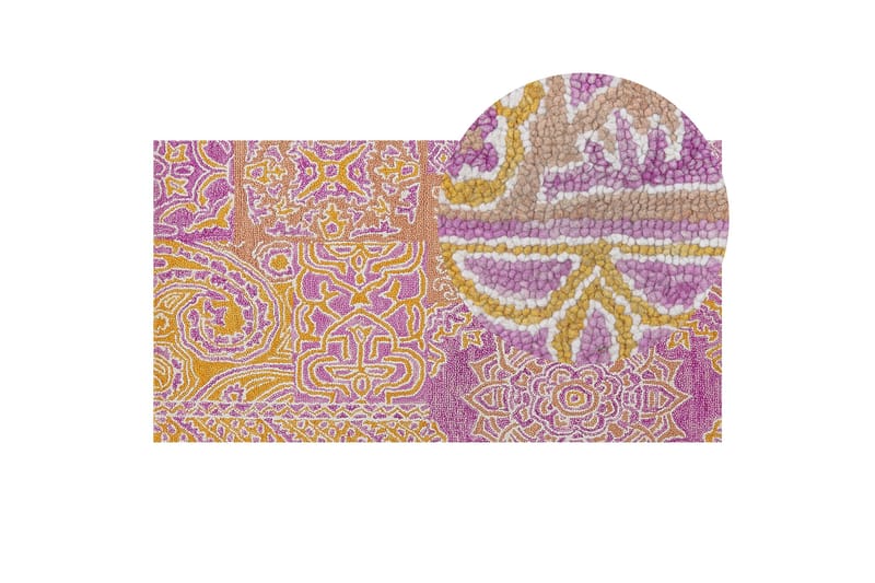 Avanos Ullmatta 80x150 cm - Rosa - Textil & mattor - Matta - Modern matta - Ullmatta