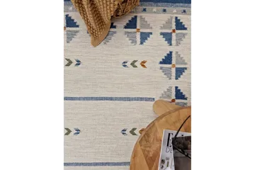 Avesta Ullmatta 140x200 cm Rektangulär - Blå - Textil & mattor - Matta - Modern matta - Ullmatta
