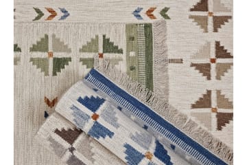 Avesta Ullmatta 140x200 cm Rektangulär - Blå - Textil & mattor - Matta - Modern matta - Ullmatta