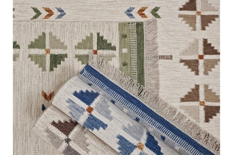 Avesta Ullmatta 140x200 cm Rektangulär - Blå - Textil & mattor - Matta - Modern matta - Ullmatta