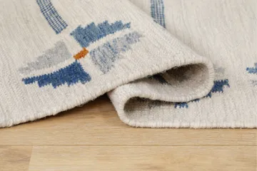 Avesta Ullmatta 140x200 cm Rektangulär - Blå - Textil & mattor - Matta - Modern matta - Ullmatta