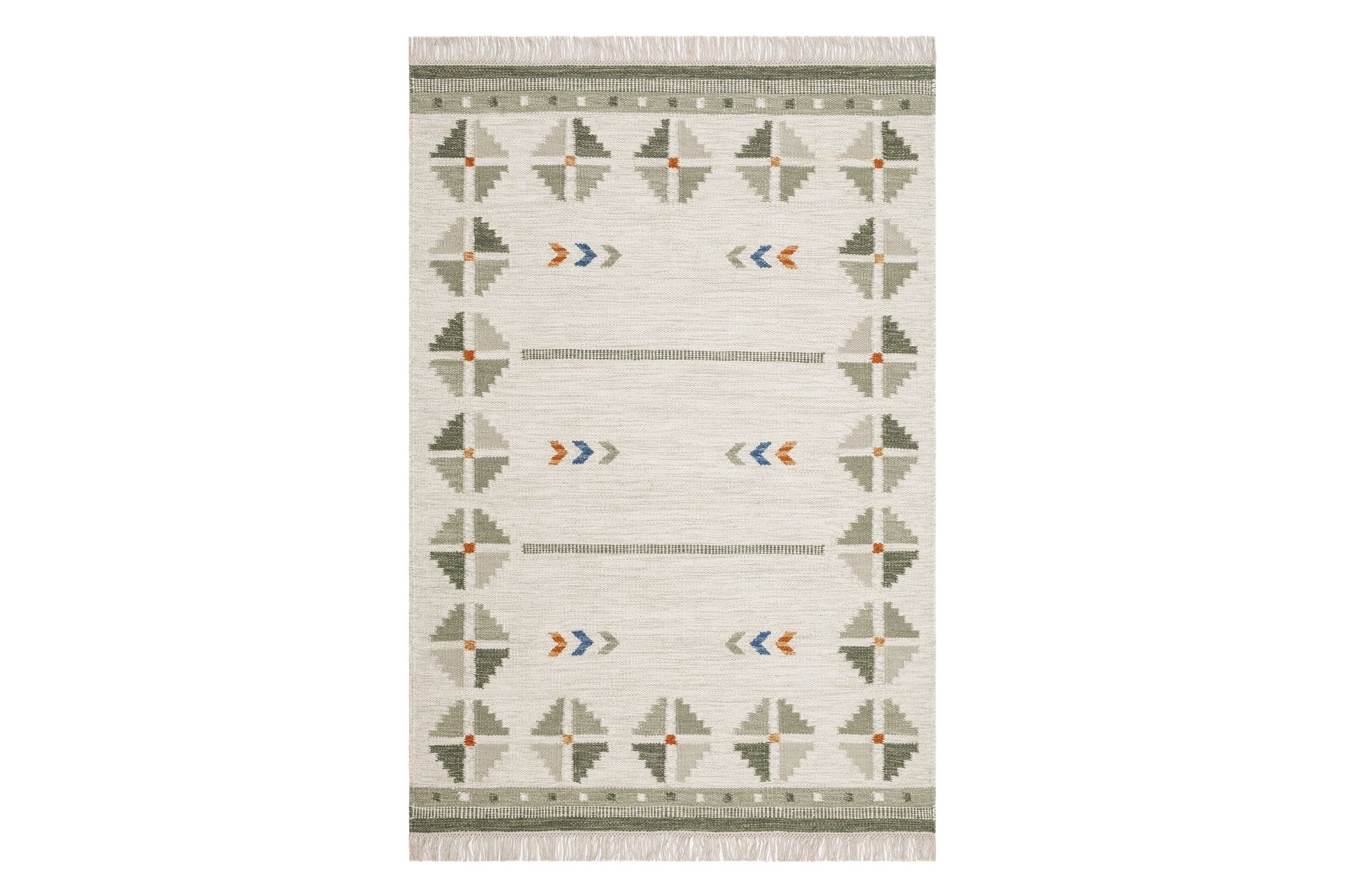 Avesta Ullmatta 240x340 cm Rektangul&auml;r - Gr&ouml;n