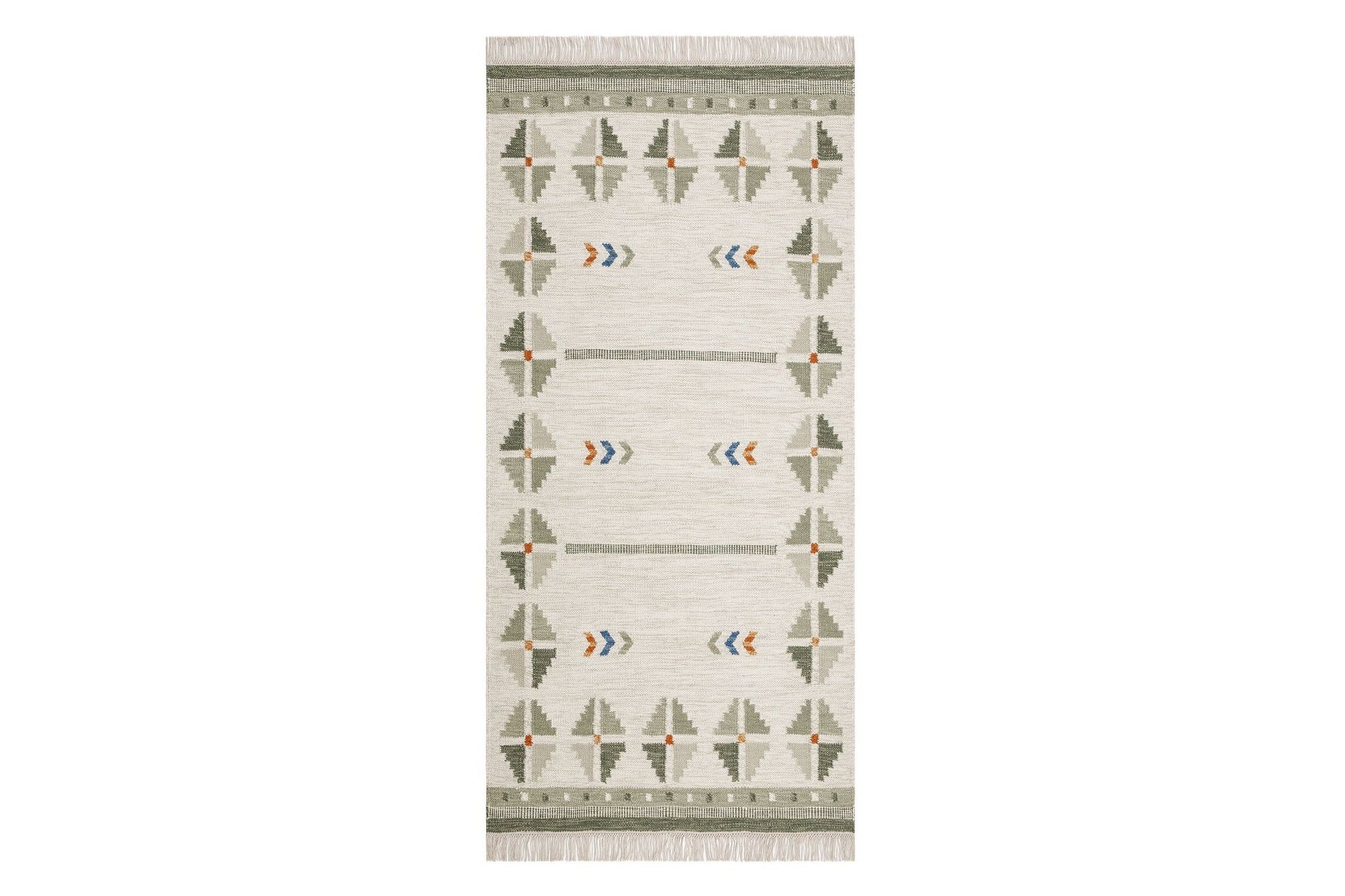 Avesta Ullmatta 80x200 cm Oval - Gr&ouml;n