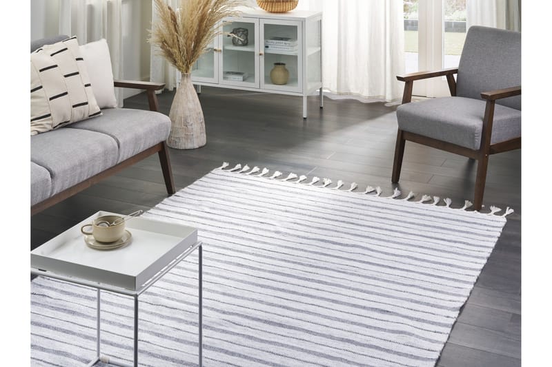 Bademli Ryamatta 140x200 cm - Grå - Textil & mattor - Matta - Modern matta - Ryamatta