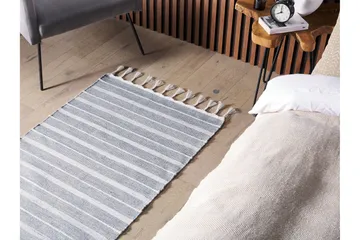 Bademli Ryamatta 80x150 cm - Grå - Textil & mattor - Matta - Flatvävd matta