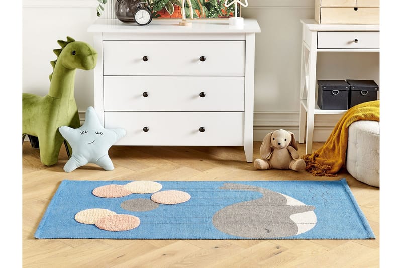 Balabang Bomullsmatta 80x150 cm - Blå - Textil & mattor - Matta - Modern matta - Bomullsmatta