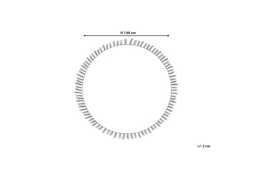 Baltalar Ullmatta 140 cm Rund - Beige - Textil & mattor - Matta - Modern matta - Ullmatta