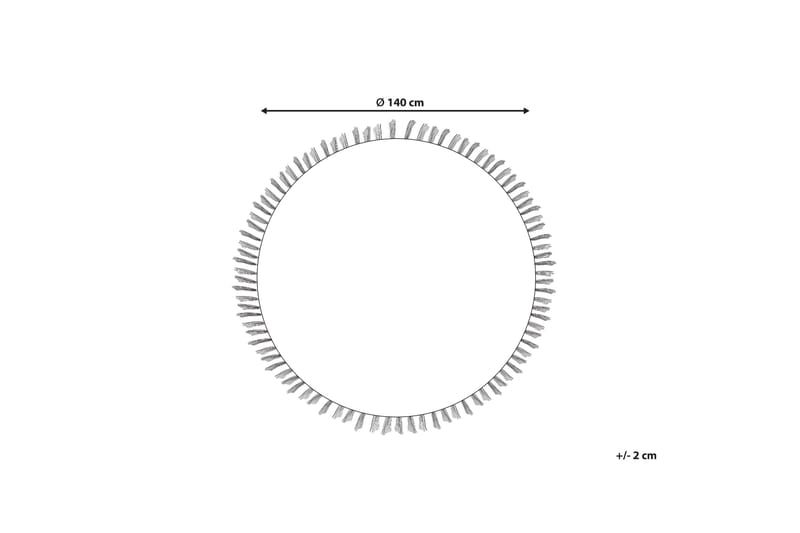 Baltalar Ullmatta 140 cm Rund - Beige - Textil & mattor - Matta - Modern matta - Ullmatta