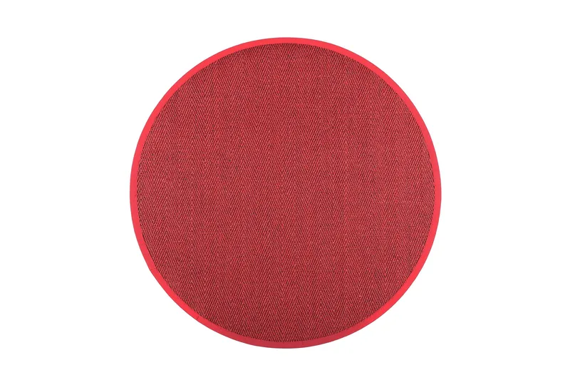 Barrakuda Matta Rund 200 cm Röd - Vm Carpet - Textil & mattor - Matta - Modern matta - Sisalmatta