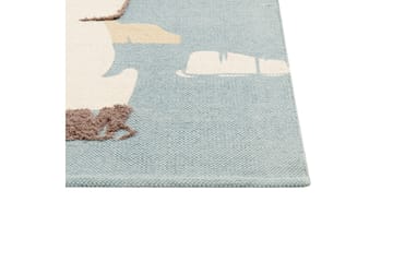 Barus Bomullsmatta 80x150 cm - Blå - Textil & mattor - Matta - Modern matta - Bomullsmatta