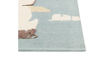 Barus Bomullsmatta 80x150 cm - Blå - Textil & mattor - Matta - Modern matta - Bomullsmatta