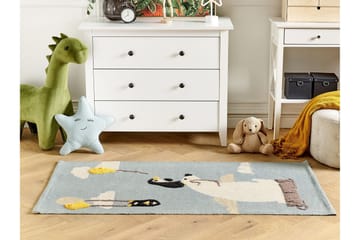 Barus Bomullsmatta 80x150 cm - Blå - Textil & mattor - Matta - Modern matta - Bomullsmatta