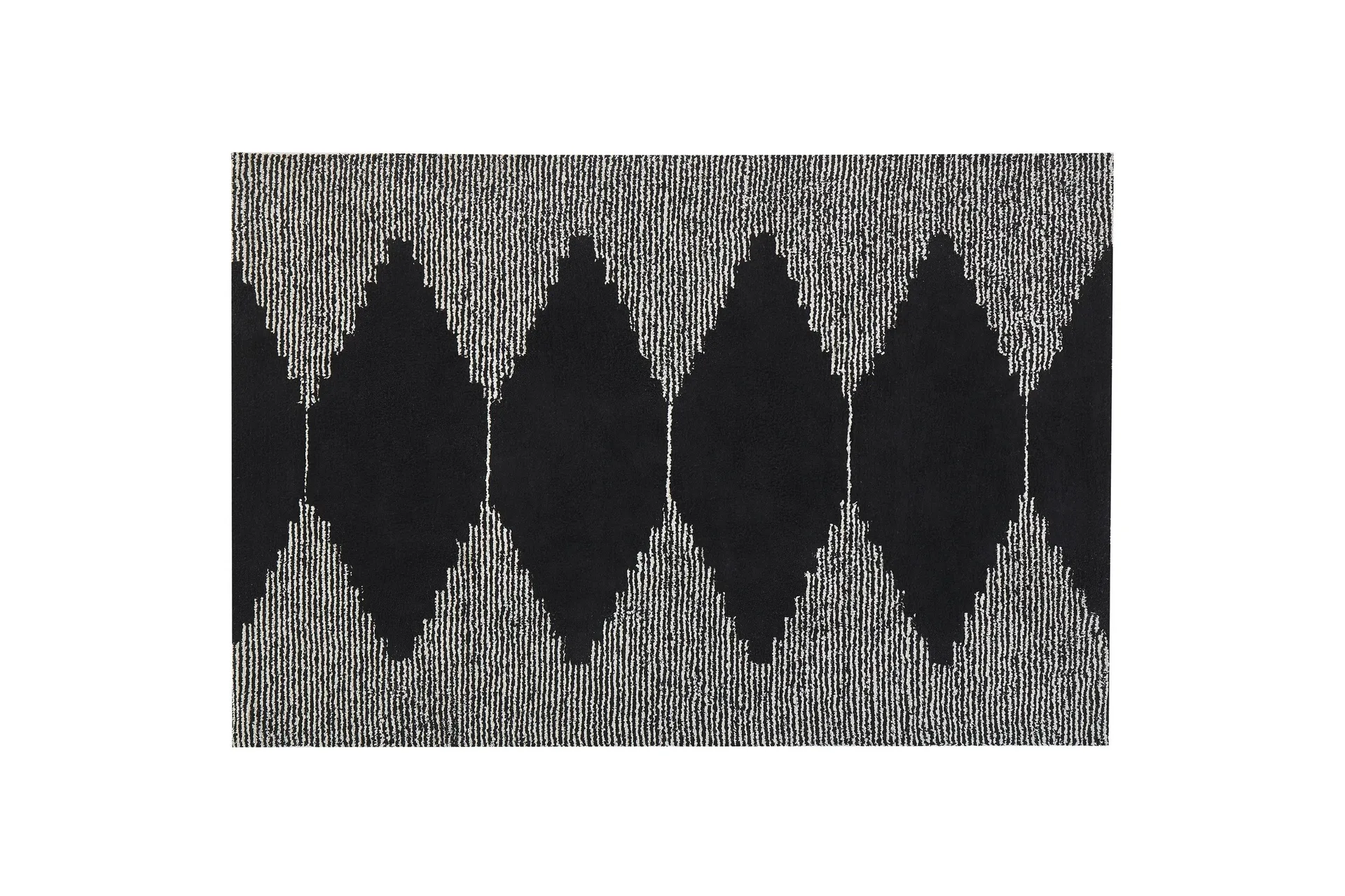 Bathinda Ryamatta 160x230 cm - Svart/Vit