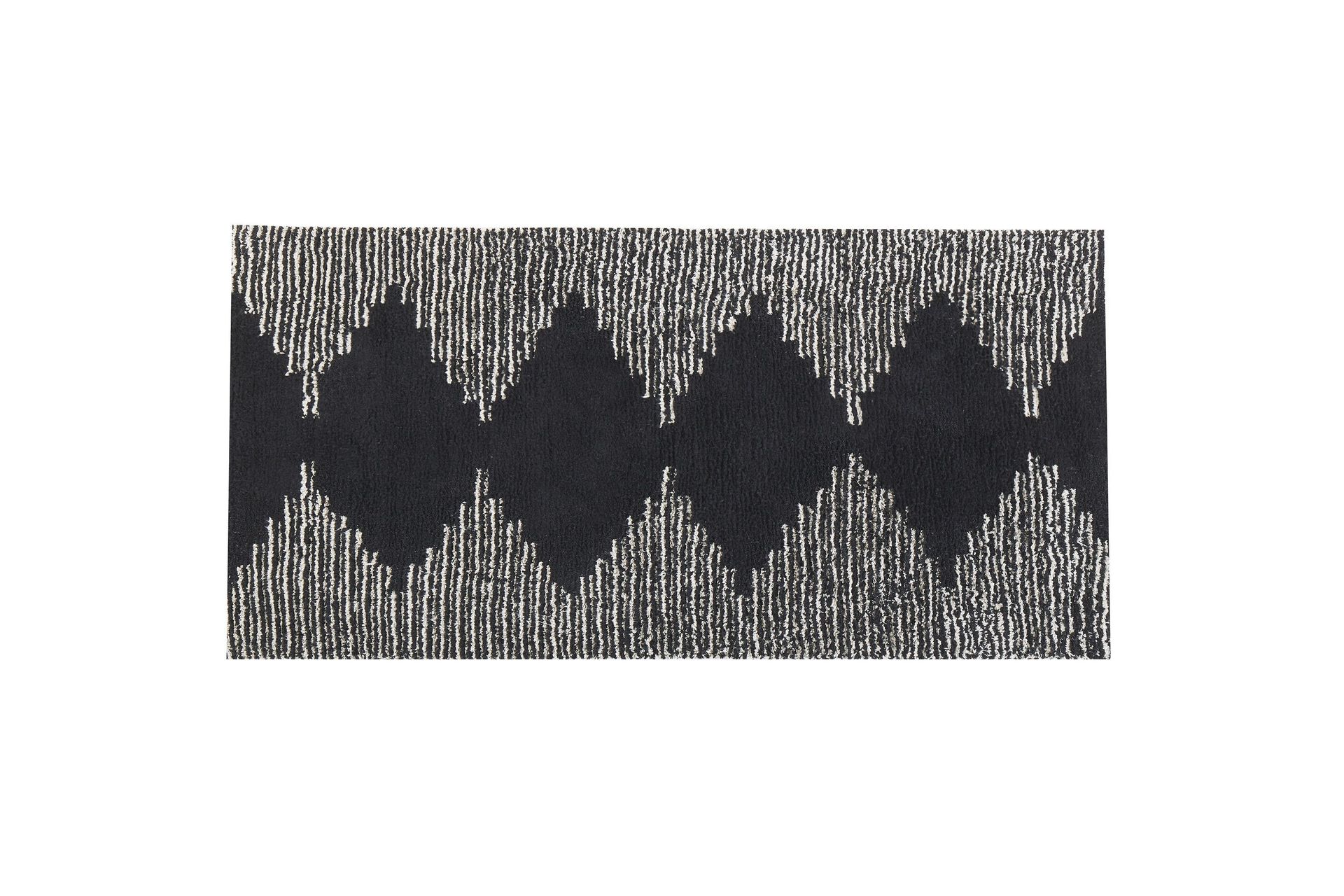 Bathinda Ryamatta 80x150 cm - Svart/Vit