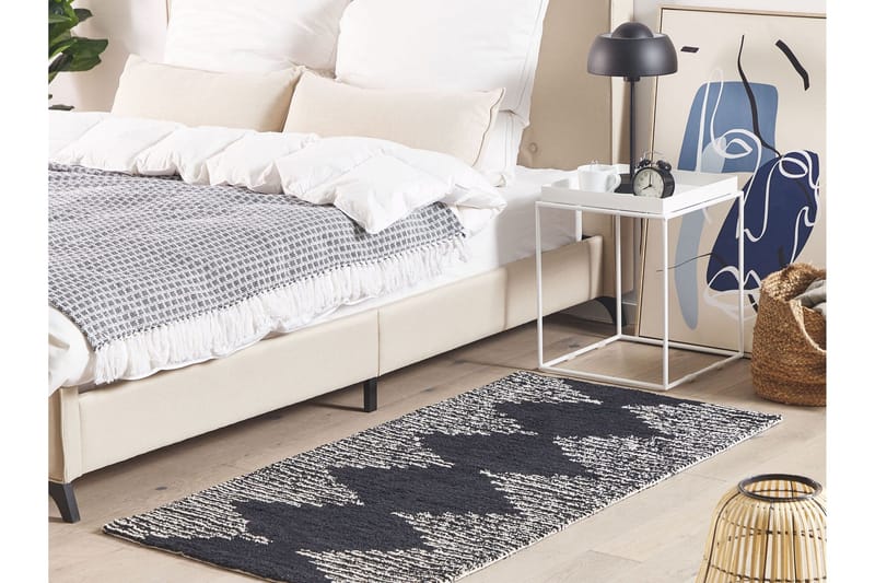 Bathinda Ryamatta 80x150 cm - Svart/Vit - Textil & mattor - Matta - Modern matta - Ryamatta