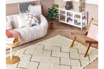 Beige Bomullsmatta 160x230 cm - Beige - Textil & mattor - Matta - Modern matta - Bomullsmatta