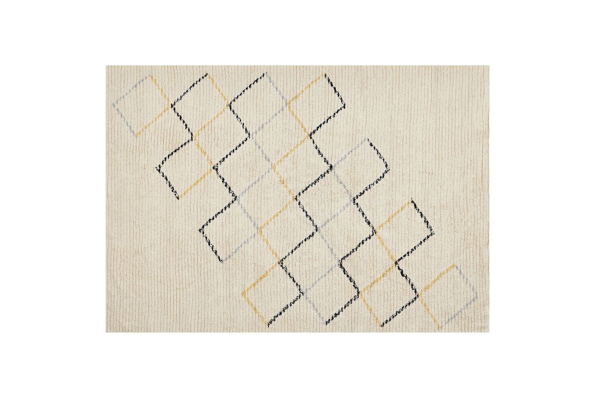 Beige Bomullsmatta 160x230 cm - Beige