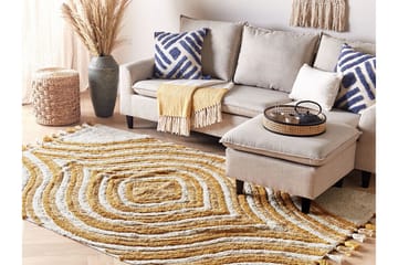 Bingol Ryamatta 140x200 cm - Gul - Textil & mattor - Matta - Modern matta - Ryamatta