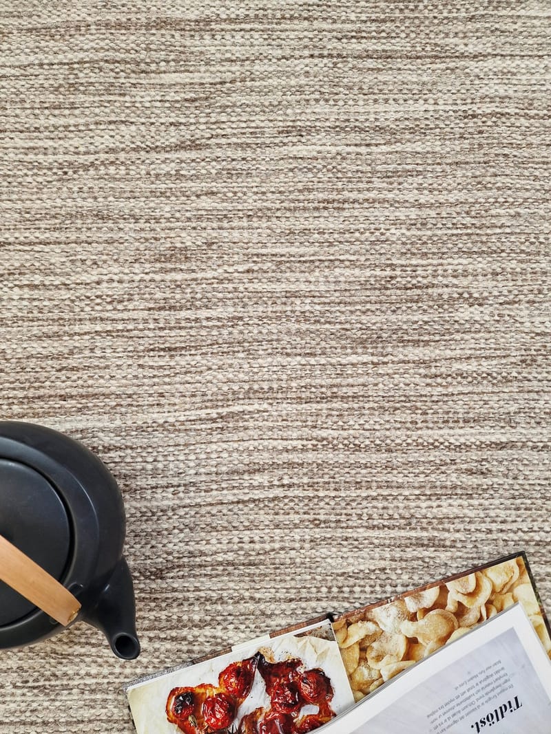 Birka Ullmatta Rektangulär 135x190 cm - Mörklinne - Textil & mattor - Matta - Modern matta - Ullmatta