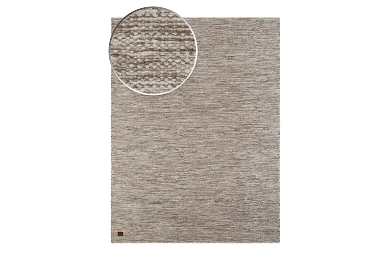 Birka Ullmatta Rektangulär 135x190 cm - Mörklinne - Textil & mattor - Matta - Modern matta - Ullmatta