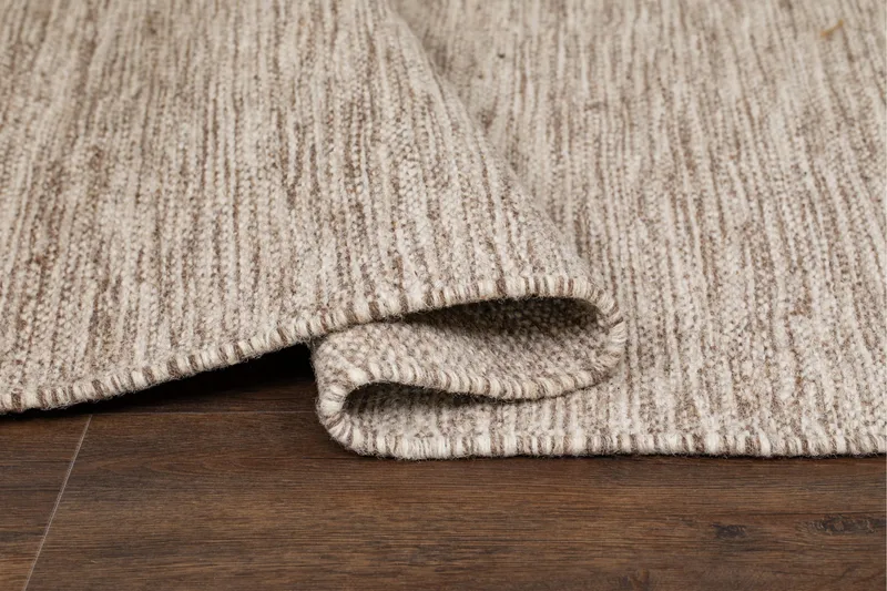 Birka Ullmatta Rektangulär 135x190 cm - Mörklinne - Textil & mattor - Matta - Modern matta - Ullmatta