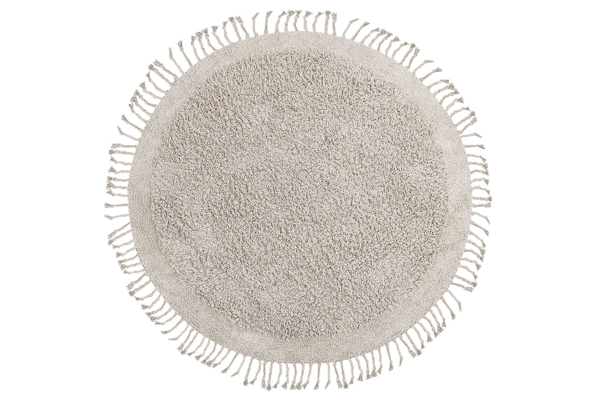 bitlis ryamatta 140 cm rund - beige