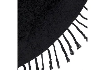 Bitlis Ryamatta 140 cm Rund - Svart - Textil & mattor - Matta - Modern matta - Ryamatta