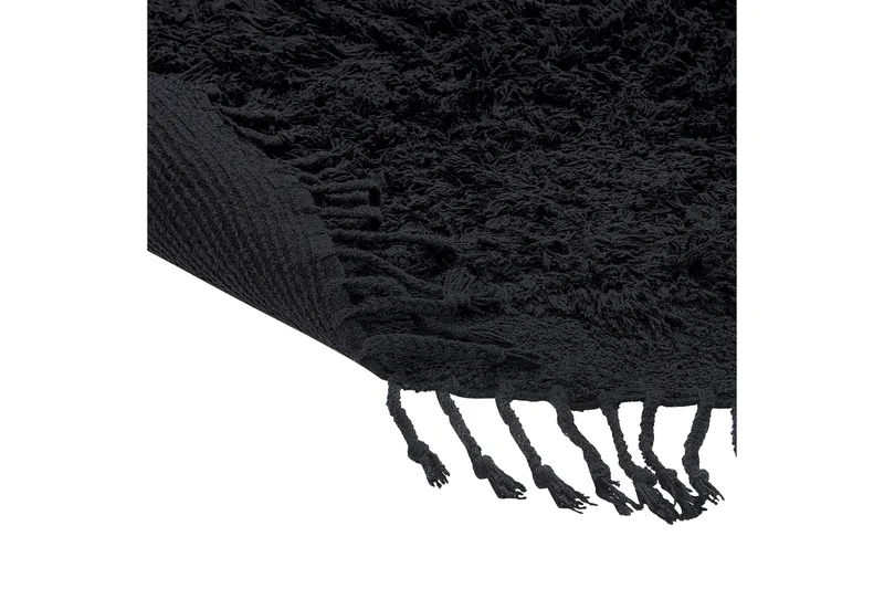 Bitlis Ryamatta 140 cm Rund - Svart - Textil & mattor - Matta - Modern matta - Ryamatta