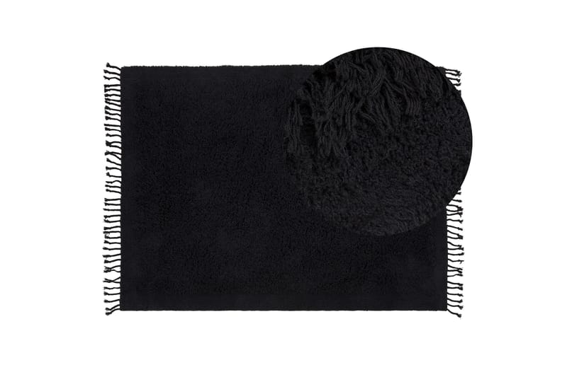 Bitlis Ryamatta 140x200 cm - Svart - Textil & mattor - Matta - Modern matta - Bomullsmatta