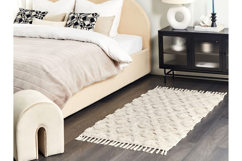 Bomullsmatta Aksaray 80x150 cm - Beige - Textil & mattor - Matta - Modern matta - Bomullsmatta