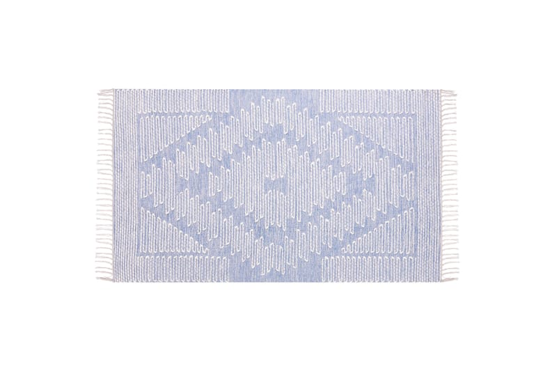 Bomullsmatta Ansar 80x150 cm - Blå - Textil & mattor - Matta - Modern matta - Bomullsmatta