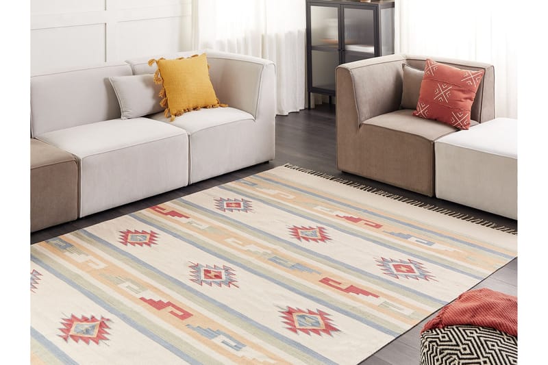Bomullsmatta Aparan 200x300 cm - Beige - Textil & mattor - Matta - Modern matta - Bomullsmatta