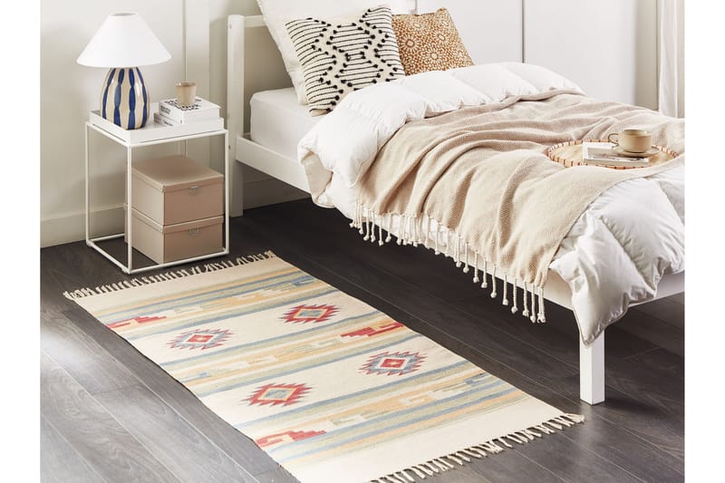 Bomullsmatta Aparan 80x150 cm - Beige - Textil & mattor - Matta - Modern matta - Bomullsmatta