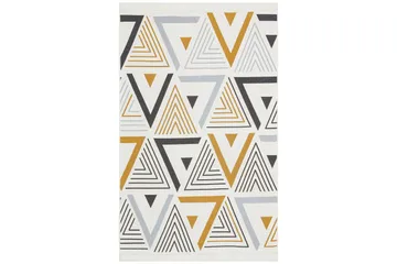 Are Bomullsmatta 160x230 cm Rektangulär - Gul/Grå - Textil & mattor - Matta - Modern matta - Bomullsmatta