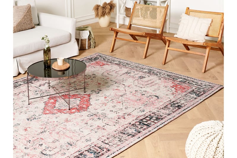 Bomullsmatta Attera 200x300 cm - Röd - Textil & mattor - Matta - Modern matta - Bomullsmatta