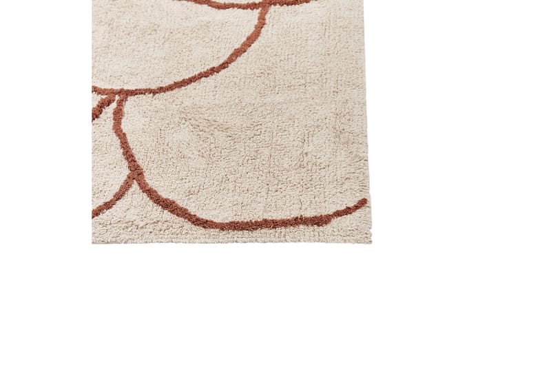 Bomullsmatta Avdan 200x200 cm Kvadratisk - Beige - Textil & mattor - Matta - Modern matta - Bomullsmatta