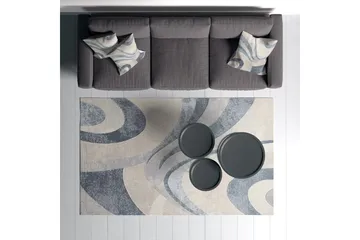 Carolina Bomullsmatta 100x300 cm Rektangulär - Blå - Textil & mattor - Matta - Modern matta - Bomullsmatta