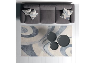 Carolina Bomullsmatta 100x300 cm Rektangulär - Blå - Textil & mattor - Matta - Modern matta - Bomullsmatta