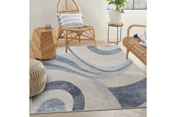 Carolina Bomullsmatta 100x300 cm Rektangulär - Blå - Textil & mattor - Matta - Modern matta - Bomullsmatta