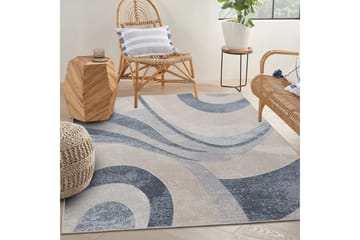 Carolina Bomullsmatta 100x300 cm Rektangulär - Blå - Textil & mattor - Matta - Modern matta - Bomullsmatta