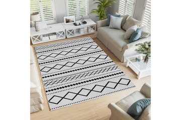 Bomullsmatta Dali 100x300 Rektangulär - Vit - Textil & mattor - Matta - Modern matta - Bomullsmatta