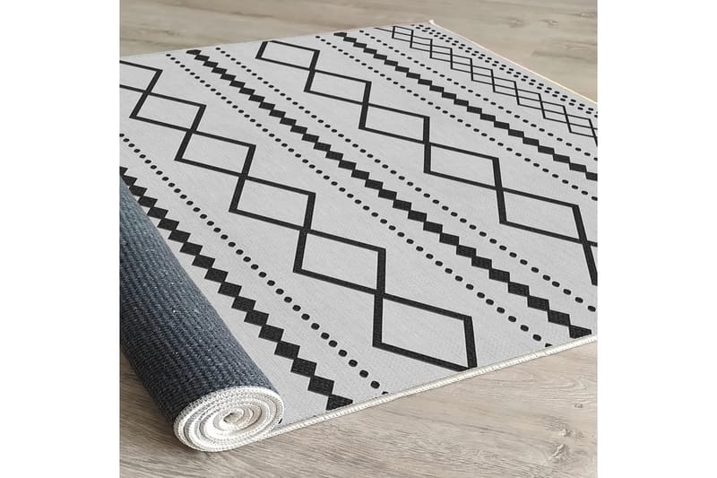 Bomullsmatta Dali 100x300 Rektangulär - Vit - Textil & mattor - Matta - Modern matta - Bomullsmatta