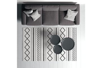 Dali Bomullsmatta 100x300 cm Rektangulär - Vit - Textil & mattor - Matta - Modern matta - Bomullsmatta