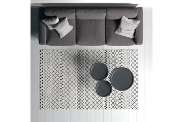 Dall Bomullsmatta 100x300 cm Rektangulär - Vit - Textil & mattor - Matta - Modern matta - Bomullsmatta