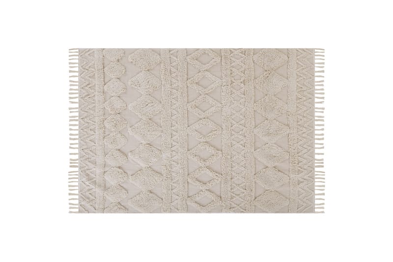Bomullsmatta Didim 160x230 cm - Beige - Textil & mattor - Matta - Modern matta - Bomullsmatta