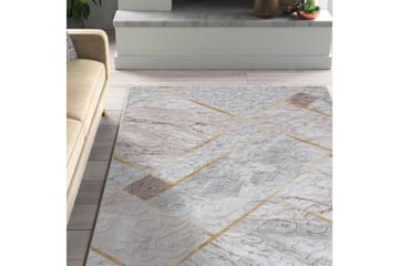 Dina Bomullsmatta 100x300 cm Rektangulär - Vit - Textil & mattor - Matta - Modern matta - Bomullsmatta