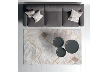 Dina Bomullsmatta 100x300 cm Rektangulär - Vit - Textil & mattor - Matta - Modern matta - Bomullsmatta